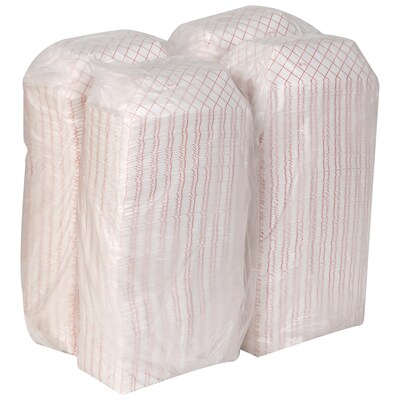 Dixie Products Kant Leek Red Plaid.5 lb. Poly Coated Food Tray, 4 Packs/250 Trays, 1000 Trays/CS