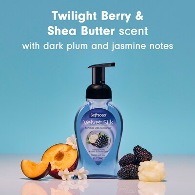 Softsoap Velvet Silk Antibacterial Foaming Hand Soap, Twilight Berry & Shea Butter Scent, 9 oz. (61052556)