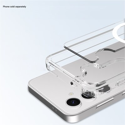 SaharaCase Venture Wallet for Galaxy S25+ , Shock Absorbing, Clear/Scorpion Black (CP00756)