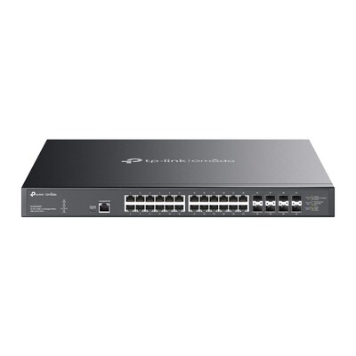 TP-Link Omada 24-Ports 10Gigabit Ethernet PoE Managed Switch 10Gbps, Black (SX3832MPP)