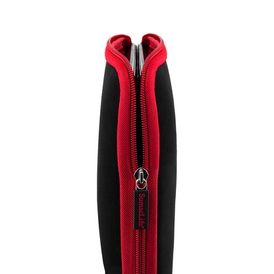 Vangoddy Neoprene Laptop Sleeve for 15.6" Laptop, Black/Red