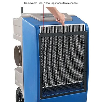Global Industrial Low Grain Refrigerant Dehumidifier w/ Pump, 120V, 250 Pints (246704)