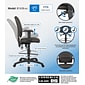 Boss® Multi-Function Fabric Drafting Stool w/ Adjustable Arm; Black