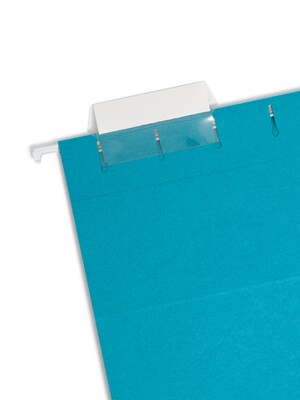 Smead Hanging File Folders, 1/5-Cut Adjustable Tab, Letter Size, Teal, 25/Box (64074)