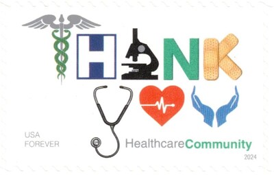 USPS Thank You Healthcare Community Forever, 20 Postage Stamps (FOR-TYHEALTH-20)