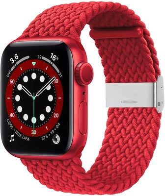 LAX Nylon Mesh Band for Apple Watch, Red