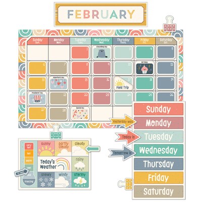 Carson Dellosa Education We Belong Calendar Bulletin Board Set, 2 Sets/Bundle (CD-110568-2)