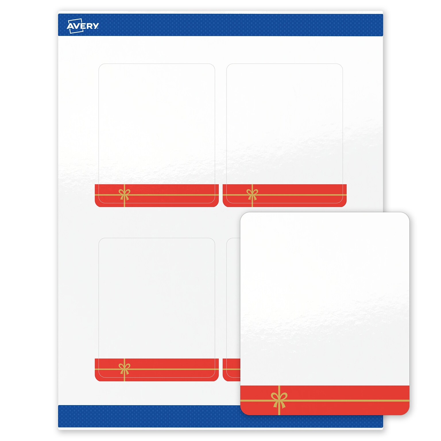 Avery Rectangle Multipurpose Labels, 4 x 3-1/3, White, 40/Pack (19479370550)