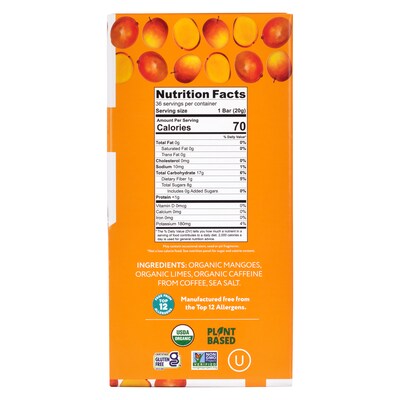 That's It Gluten Free Organic Mango Lime Blends Energy Bar, 0.7 oz., 36/Pack (220-02520)