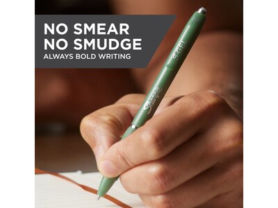 Sharpie S-Gel Retractable Gel Pen, Medium Point, Black Ink, 4/Pack (2195731)