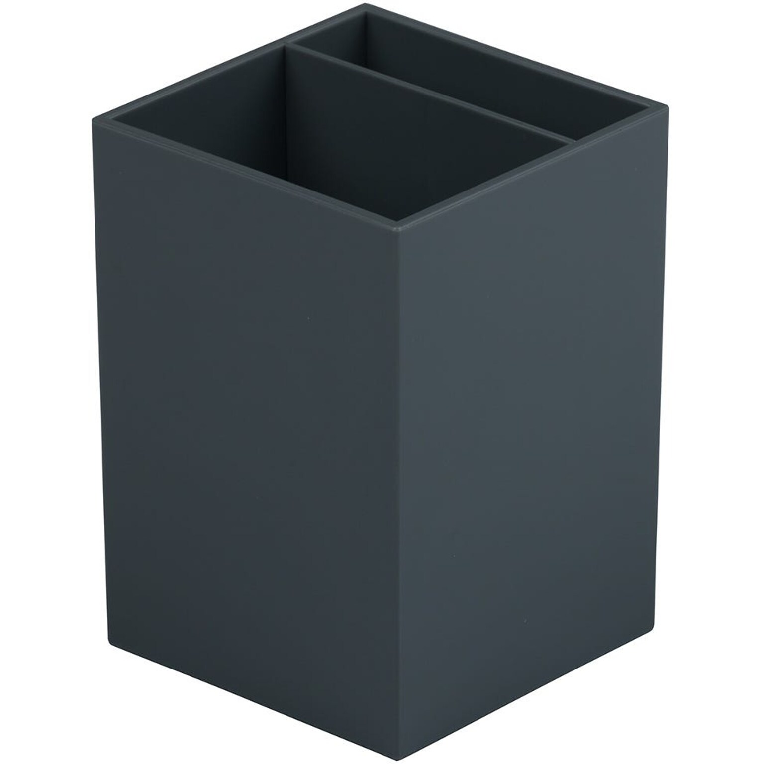 JAM PAPER Plastic Pen Holder, Grey (341gys)