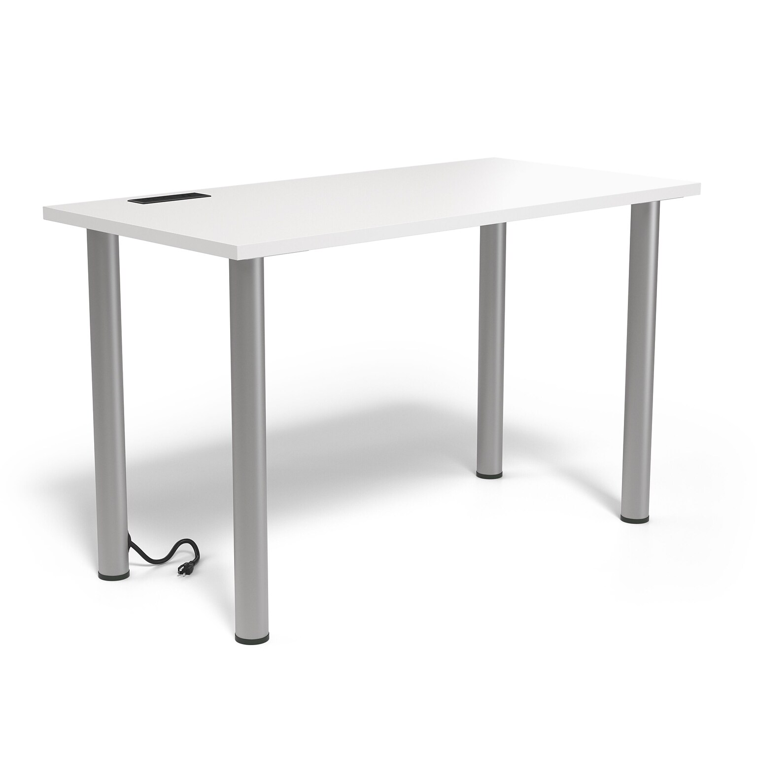 Union & Scale™ Essentials 48W Computer and Writing Desk, White (UN56969)