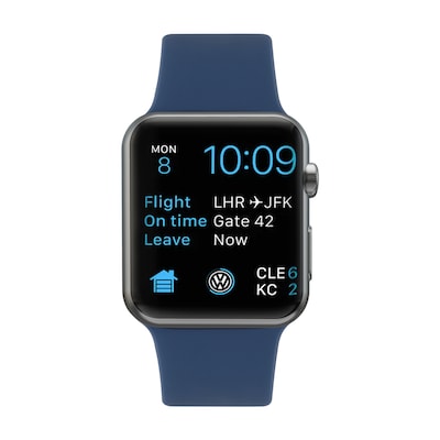 LAX Silicone Band for Apple Watch, Abyss Blue