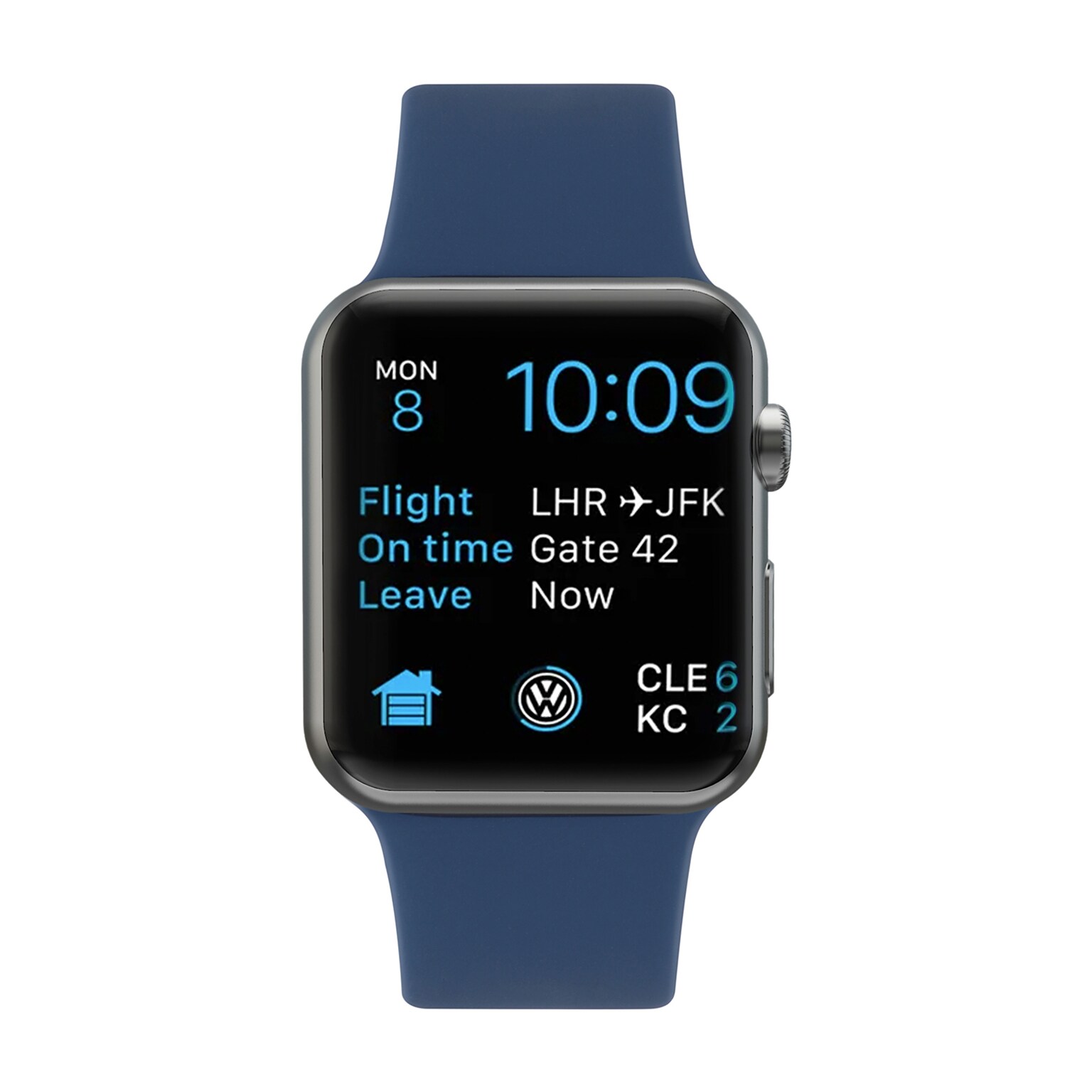 LAX Silicone Band for Apple Watch, Abyss Blue