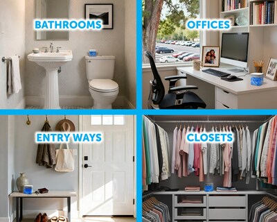 Bright Air Max Scent Gems Solid Air Freshener, Cool & Clean, 12 oz. (900228)