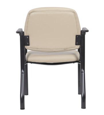 Boss Office Products Bariatric Vinyl Guest Chair, 300 lb. Capacity, Beige (B9591AM-BG)