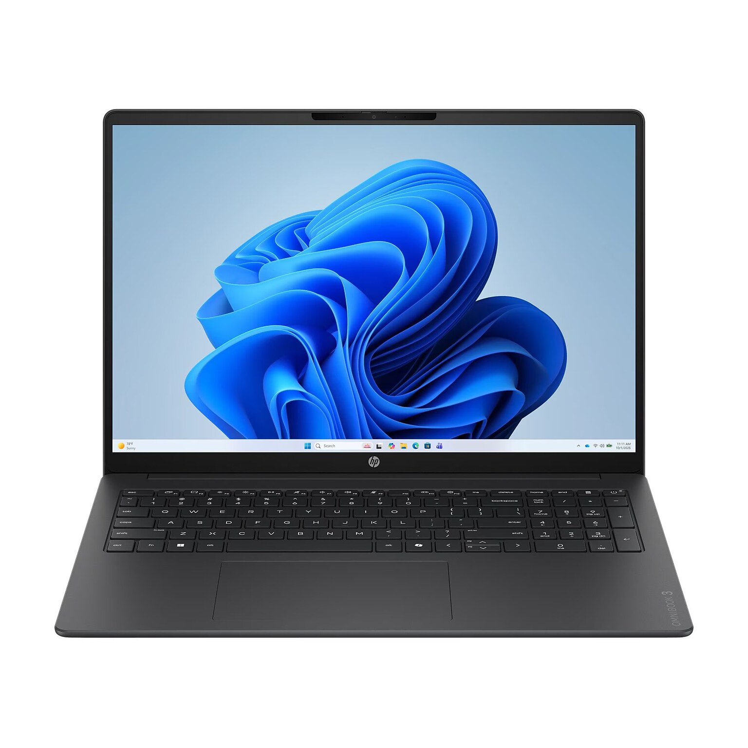 HP OmniBook 3 17.3 Laptop, Intel Core Ultra 7 255U, 16GB RAM, 512GB SSD, Windows 11 Home, Mica Silver (D7NF3UA#ABA)