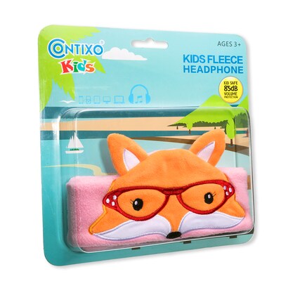 Contixo H1 Adjustable Fleece Headband Headphones, Fox (CNXH1FOX)