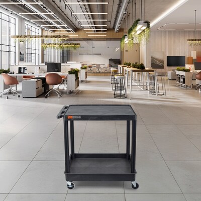 Luxor ENDURA XL 2-Shelf Utility Cart, Black (TC21-B)