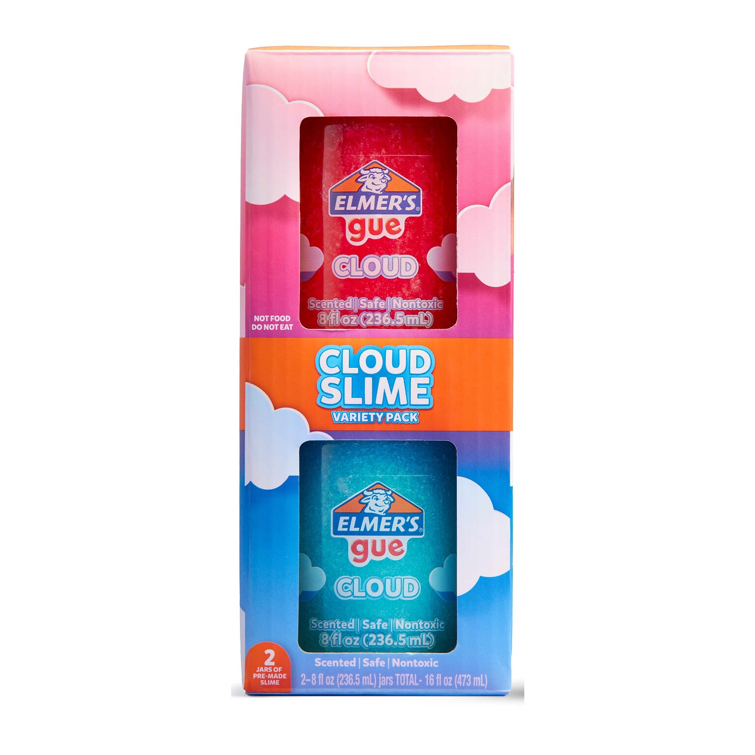 Elmer’s Gue Cloud Slime, 8 oz., Blue/Pink, 2/Pack (2223188)