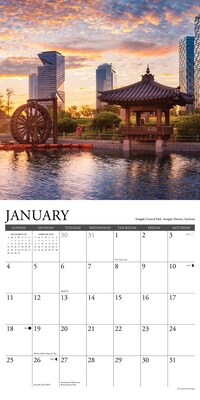 2026 Willow Creek Republic of Korea 12" x 12" Monthly Wall Calendar (55908)