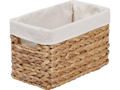 Honey-Can-Do Storage Baskets with Lids, Woven Water Hyacinth, Natural, 7-Piece Set (HMP-09359)