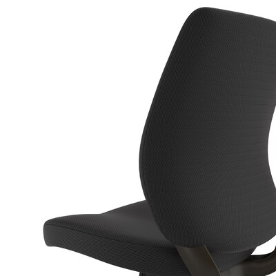 Union & Scale™ Essentials™ Ergonomic Armless Fabric Task Chair, Black (UN59382)