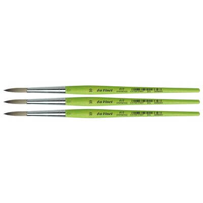 da Vinci FIT Synthetics Acrylic & Tempera Student Round Brush, 3 /Pack (DVXVA37310-3)