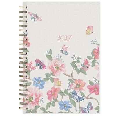 2027 Blue Sky Fly By 5 x 8 Calendar Year Weekly & Monthly Planner, Plastic Cover (140196-27)