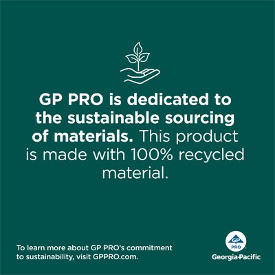 Pacific Blue Ultra 8” High-Capacity Recycled Paper Towel Roll by GP PRO, 1-Ply, Brown, 1150’/Roll, 3 Rolls/Carton (26496)