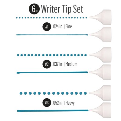 FolkArt Bottle Top Writer Tips Paint Tools, 6/Pack, 3 Packs/Bundle (FLK30728-3)