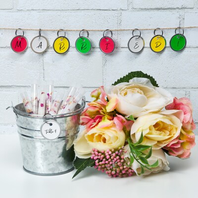 Avery Split Ring Key Tags, Assorted Colors, 50/Pack (11026)