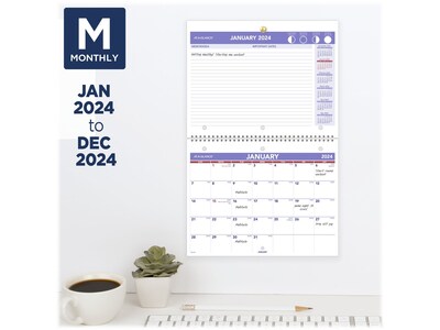 2024 AT-A-GLANCE 11" x 8.5" Monthly Wall Calendar (PM170-28-24)
