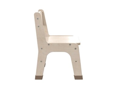 Flash Furniture Bright Beginnings Wooden Classroom Chair, Brown, 2 Pieces/Set (MK-KE24435-GG)