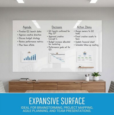 Lorell Loop Whiteboard, 60" x 36" (LLR69670)