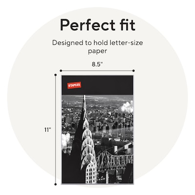 Staples Sign Holder, 8.5" x 11", Clear Plastic (53126/18387)