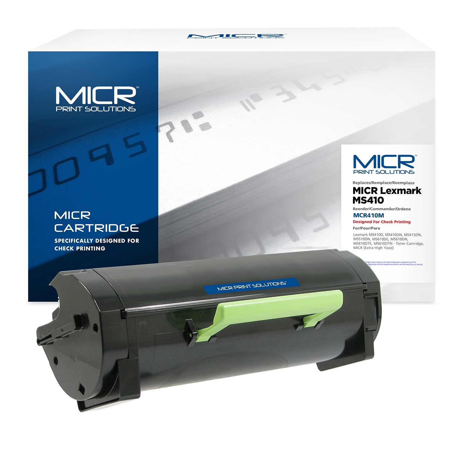 MICR Print Solutions Lexmark MS410 Black Extra High Yield MICR Toner Cartridge (MCR410M)