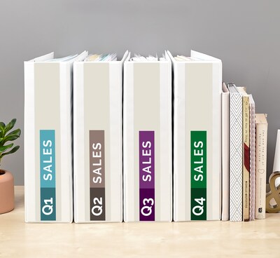 Avery Economy 3" 3-Ring View Binders, White, 12/Pack (5741CT)