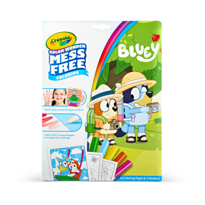 Crayola Color Wonder Bluey Coloring Book, 18 Pages (75-2805)
