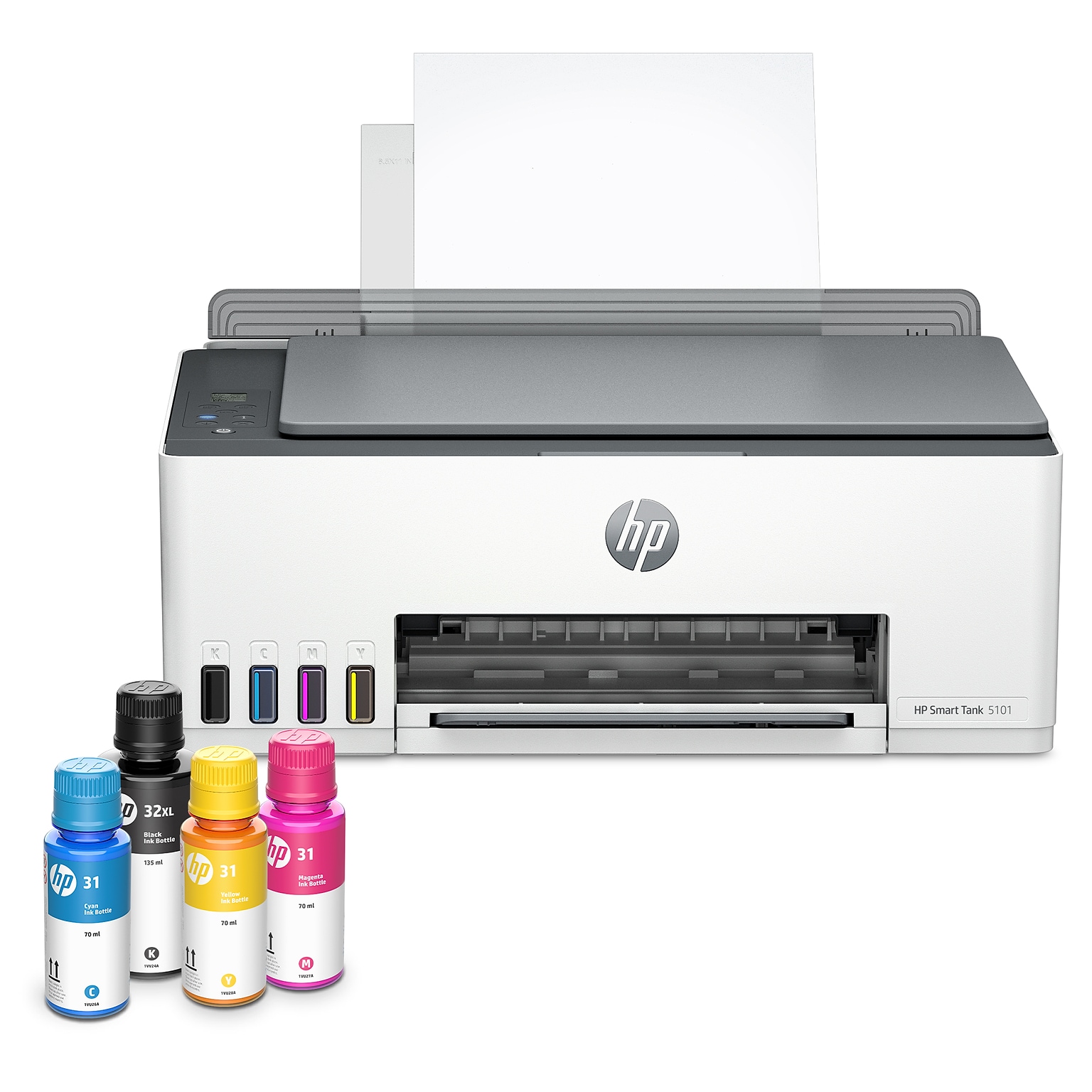 HP Smart Tank 5101 Wireless All-in-One Color Ink Tank Printer Scanner Copier, Best for Home, 2 years ink included (1F3Y0A)