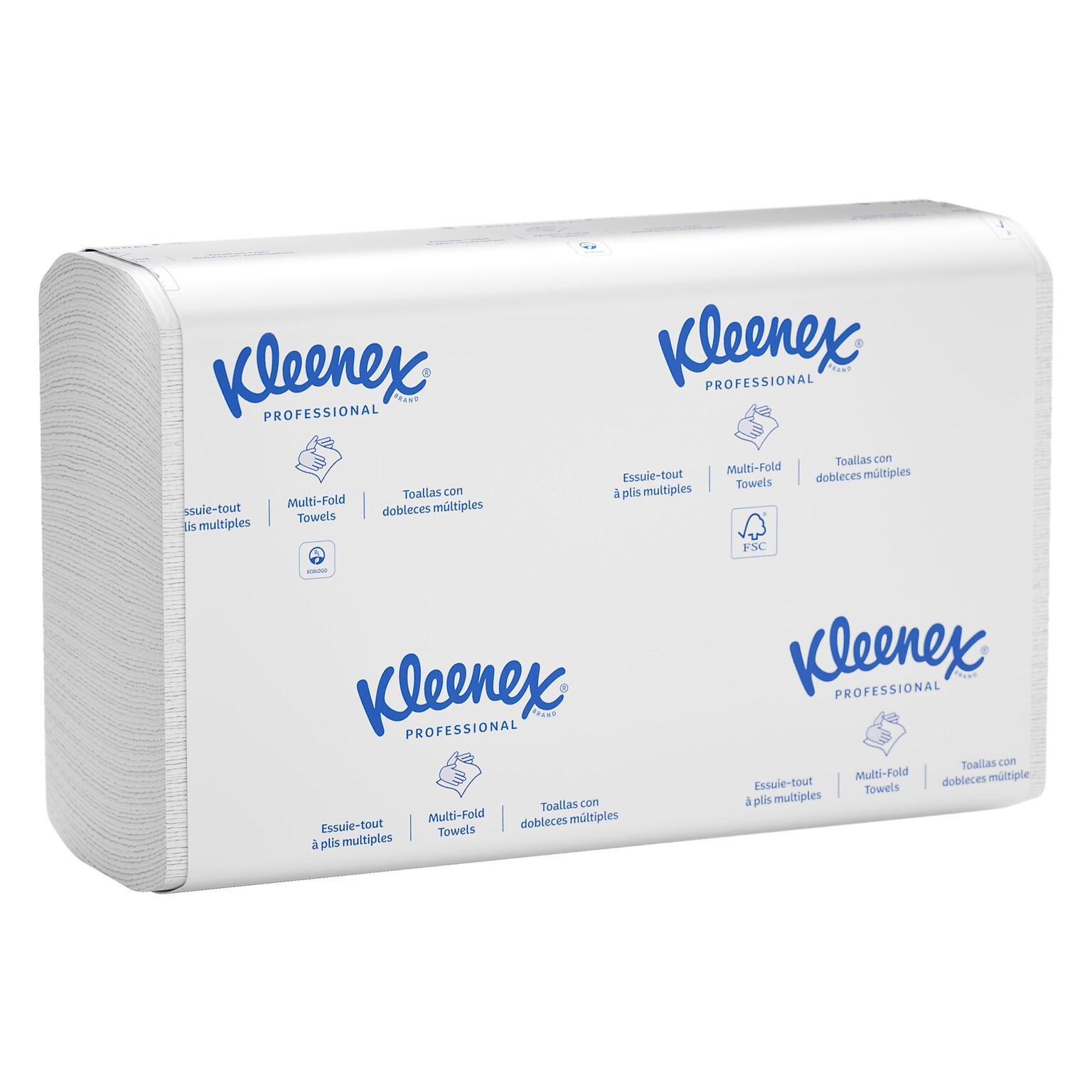 Kleenex Recycled C-Fold Paper Towels, 1-Ply, 150 Sheets/Pack, 16 Packs/Carton (01500)