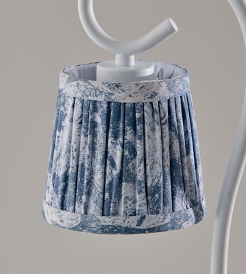 Simplee Adesso Perry Candlewarmer 14.5" Halogen Table Lamp, White/Blue Floral (SL1194-02)