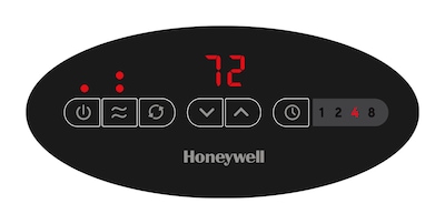 Honeywell 1500-Watt 5118 BTU Ceramic Electric Tower Heater, Dark Gray (HCE311V)