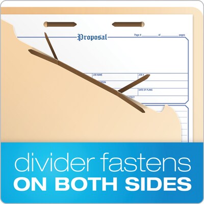 Pendaflex Classification Folder, 1-Dividers, 1 3/4" Expansion, Letter Size, Manila, 10/Box (23700P)