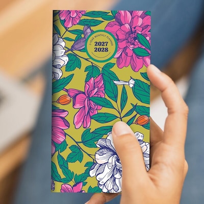 2027 TF Publishing Maximal Mirage 3.5" x 6.5"  Monthly Standard Planner, Paperboard Cover, Multicolored (27-7030)