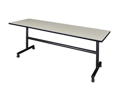 Regency 84-inch Metal & Wood Kobe Flip Top Training Table, Maple