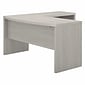 Office by kathy ireland® Echo L Shaped Bow Front Desk, Gray Sand (ECH025GS)