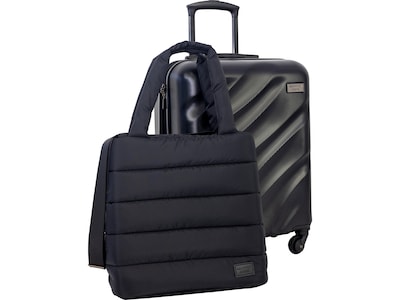 Geoffrey Beene Hardside Spinner Luggage Set, Black (GB23-2)