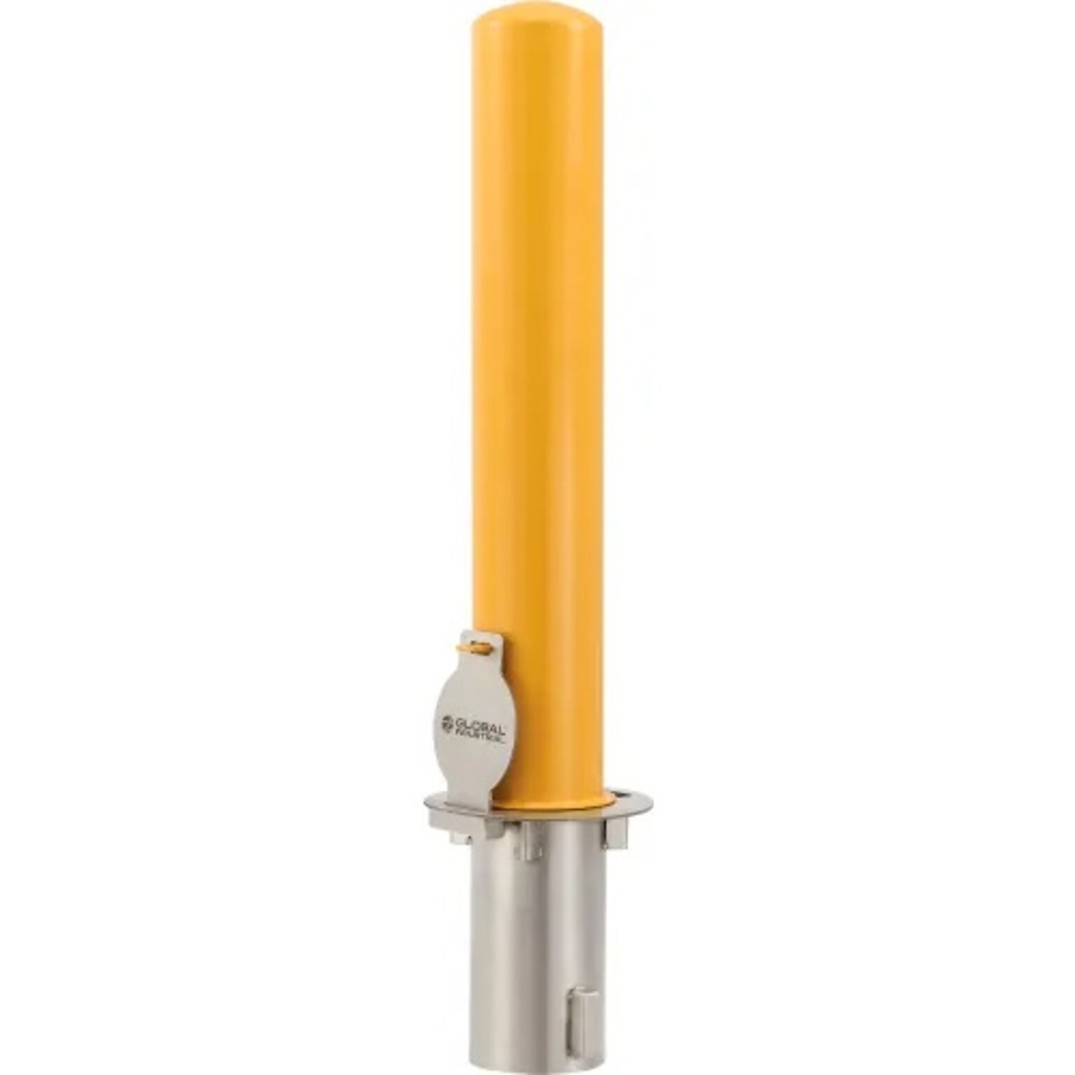 Global Industrial Removable Bollard w/ Flush Mount Sleeve, 4D x 36H (670517)