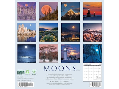 2025 Willow Creek Moons 12 x 12 Monthly Wall Calendar (44025)